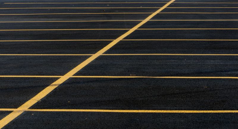 Parking Lot After Resurfacing